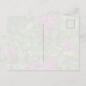 Carte Postale Arbre de lilas violet foncé, Salutation (Dos)