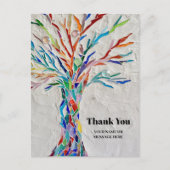 Carte Postale Arbre de Merci de vie (Devant)