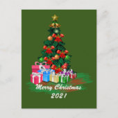 Carte postale Arbre de Noël (Devant)