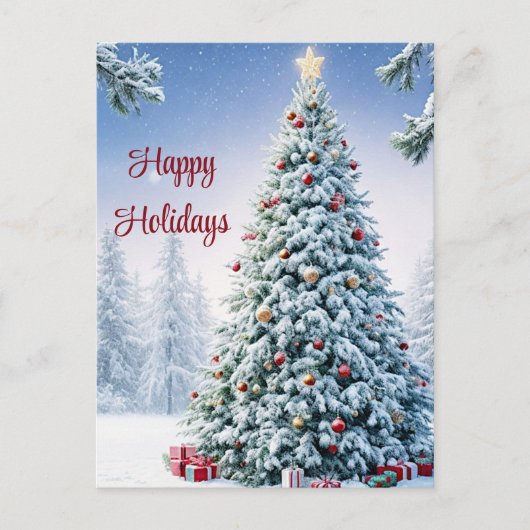 Carte postale Arbre de Noël (Devant)