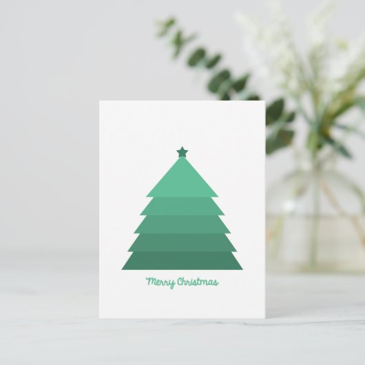 Carte postale arbre de Noël (Debout devant)