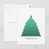 Carte postale arbre de Noël (Devant / Derrière)