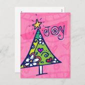 Carte postale Arbre de Noël (Devant / Derrière)