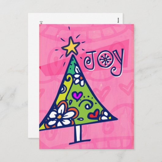 Carte postale Arbre de Noël (Devant / Derrière)