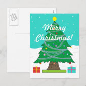 Carte postale Arbre de Noël (Devant / Derrière)