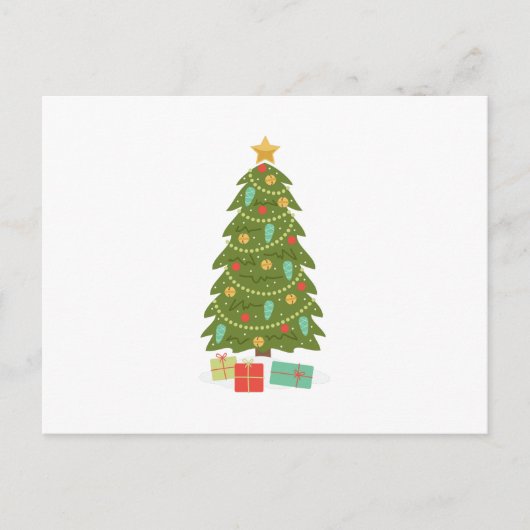 Carte Postale Arbre de Noël (Devant)
