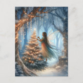 Carte Postale Arbre de Noël afro-américain (Devant)