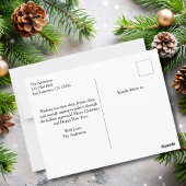 Carte Postale Arbre de Noël amusant dans l'avion 2 Photos de fam