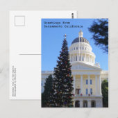 Carte Postale Arbre de Noël au Capitole (Devant / Derrière)