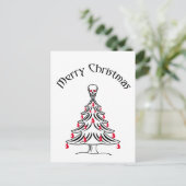 Carte Postale Arbre de Noël au crâne (Debout devant)