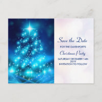 Arbre de Noël bleu électrique moderne Sauvez la da