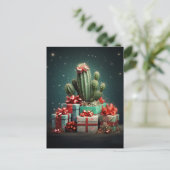 Carte Postale Arbre de Noël Cactus (Debout devant)