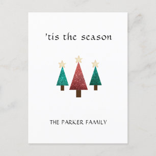 Carte Postale Arbre de Noël 'c'est la saison Noël