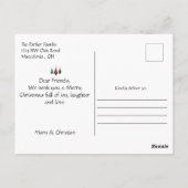 Carte Postale Arbre de Noël 'c'est la saison Noël (Dos)