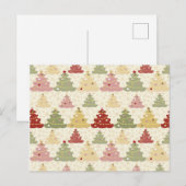 Carte Postale Arbre de Noël coloré (Devant / Derrière)