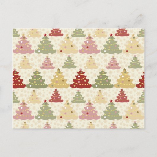 Carte Postale Arbre de Noël coloré (Devant)