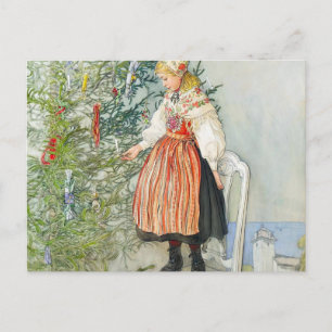Carte Postale Arbre de Noël de Carl Larsson