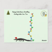 Carte Postale Arbre de Noël de Floride Gator (Dos)