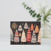 Carte Postale Arbre de Noël élégant (Debout devant)
