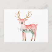 Carte Postale Arbre de Noël Gold White Mint Peace Joie (Devant)