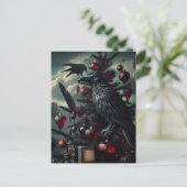 Carte Postale Arbre De Noël Gothique Avec Ravens (Debout devant)