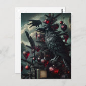 Carte Postale Arbre De Noël Gothique Avec Ravens (Devant / Derrière)