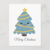 Carte postale Arbre de Noël mignonne (Devant)
