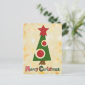 Carte Postale arbre de Noël moderne (Debout devant)