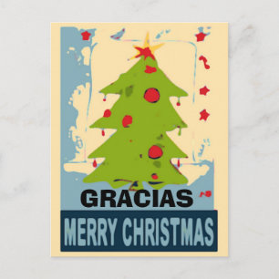 Carte Postale Arbre de Noël, modifier le texte
