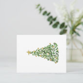Carte Postale Arbre de Noël Peint à la main (Debout devant)