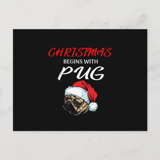 Carte Postale Arbre De Noël Pitbull Couvert D'Une Lampe De Feu (Devant)