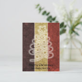 Carte postale Arbre de Noël rétro (Debout devant)