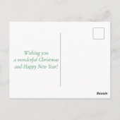 Carte Postale Arbre de Noël rose (Dos)