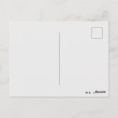 Carte Postale Arbre de Noël rose solo et étoile d'or (Dos)