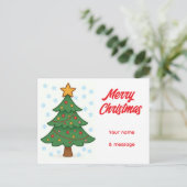 Carte Postale Arbre de Noël Whimsical (Debout devant)