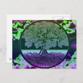 Carte Postale Arbre de pensées de vie (Devant / Derrière)