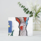 Carte Postale Arbre de poème de Wordsworth Graffiti (Debout devant)