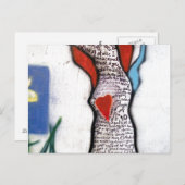 Carte Postale Arbre de poème de Wordsworth Graffiti (Devant / Derrière)