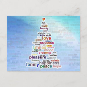 Carte Postale Arbre de souhaits