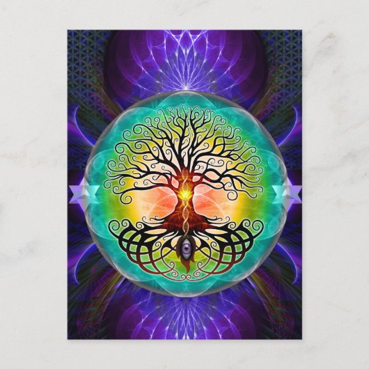 Carte Postale Arbre De Vie (Devant)