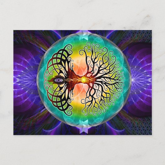 Carte Postale Arbre De Vie (Devant)
