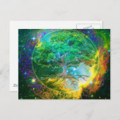 Carte Postale Arbre de vie bien-être (Devant / Derrière)