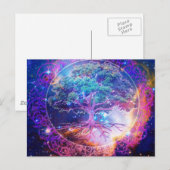 Carte Postale Arbre de vie bien-être (Devant / Derrière)