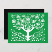 Carte Postale Arbre de vie Boho Nouveau (Devant / Derrière)