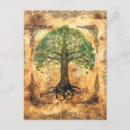 Carte Postale Arbre de vie celtique (Devant)
