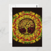 Carte Postale Arbre de vie Changement constant (Devant / Derrière)