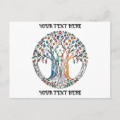 Carte Postale Arbre de Vie couleurs vives  (Devant)