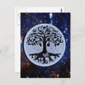 Carte Postale Arbre de vie étoile (Devant / Derrière)