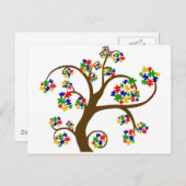 Carte Postale Arbre de vie étourdi (Devant / Derrière)