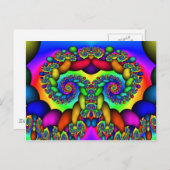 Carte Postale Arbre de vie fractal (Devant / Derrière)